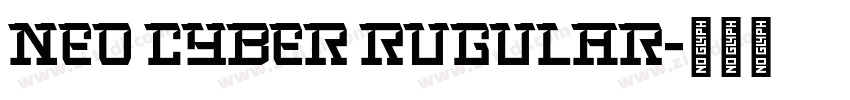 neo cyber rugular字体转换